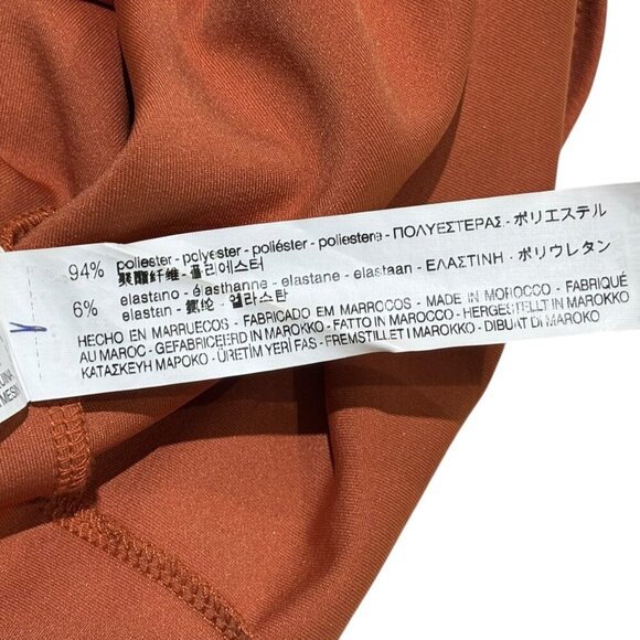 ZARA Deep Back V Midi Bodycon Dress Size Small - Picture 4 of 10